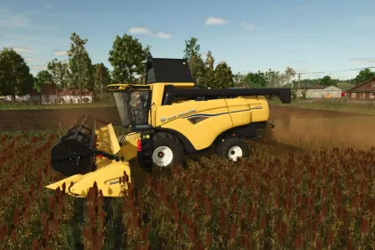 Powerful New Holland CX 5/6 2025 Combine Pack with VariFeed and SuperFlex Headers — 6