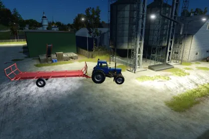 Effektiver Homemade Bale Trailer — Selbstgebauter Anhänger für Rundballen in Farming Simulator 25 — 2