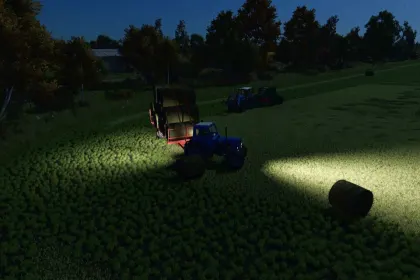 Effektiver Homemade Bale Trailer — Selbstgebauter Anhänger für Rundballen in Farming Simulator 25 — 4
