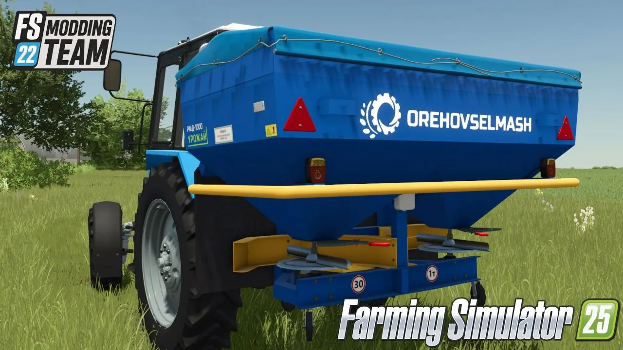 Ефективний Розкидач Добрив RMD-1000 Orikhovsilmash 🇺🇦 для Farming Simulator 25