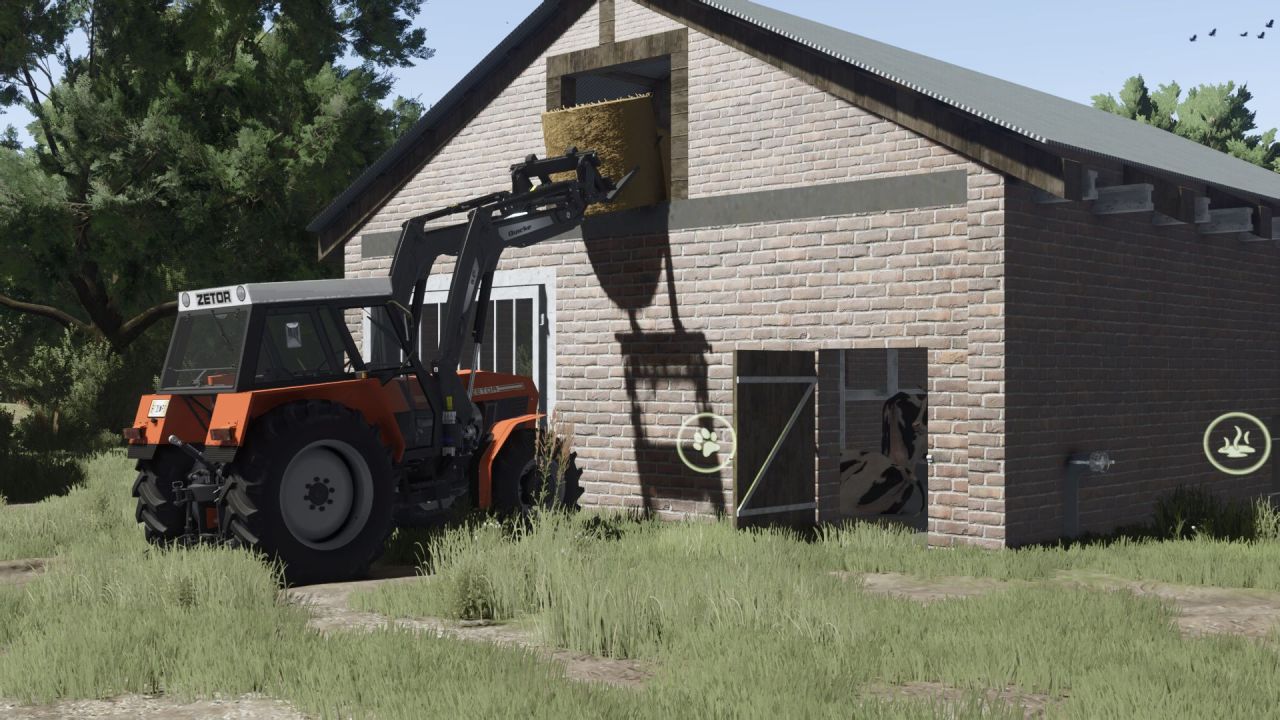 Kompaktowa Polska Obora Small Polish Cow Shed na 20 Krów dla FS25