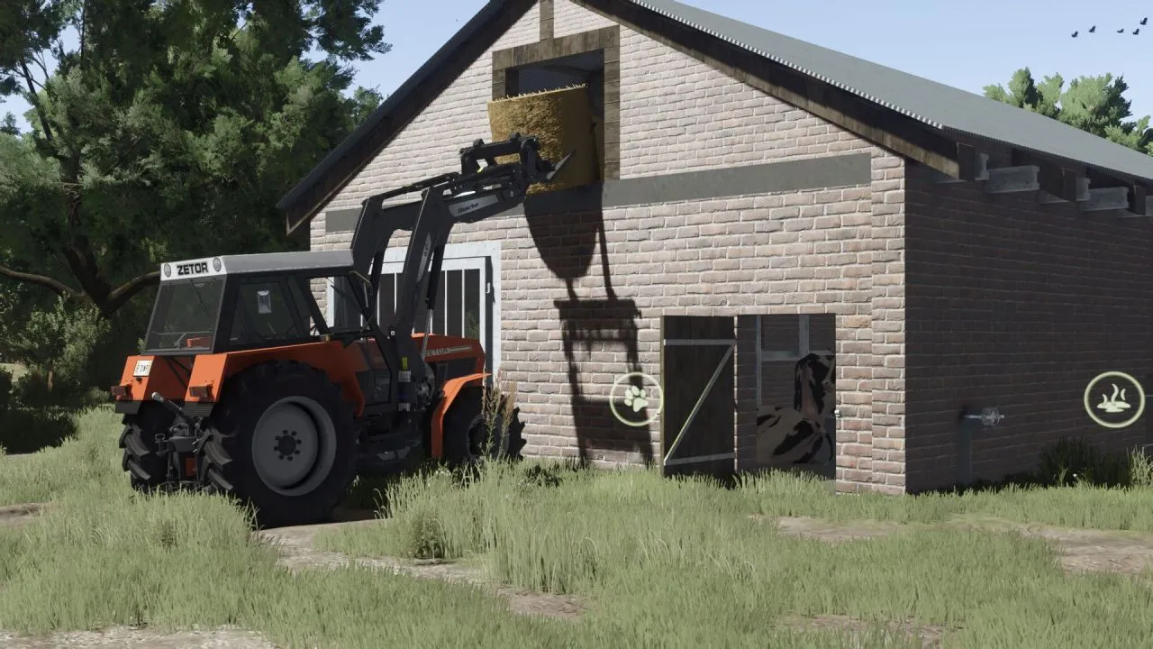 Kompaktowa Polska Obora Small Polish Cow Shed na 20 Krów dla FS25