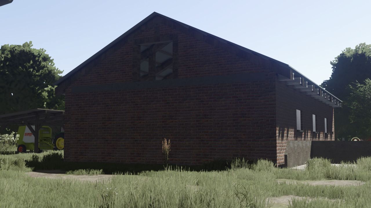 Kompaktowa Polska Obora Small Polish Cow Shed na 20 Krów dla FS25