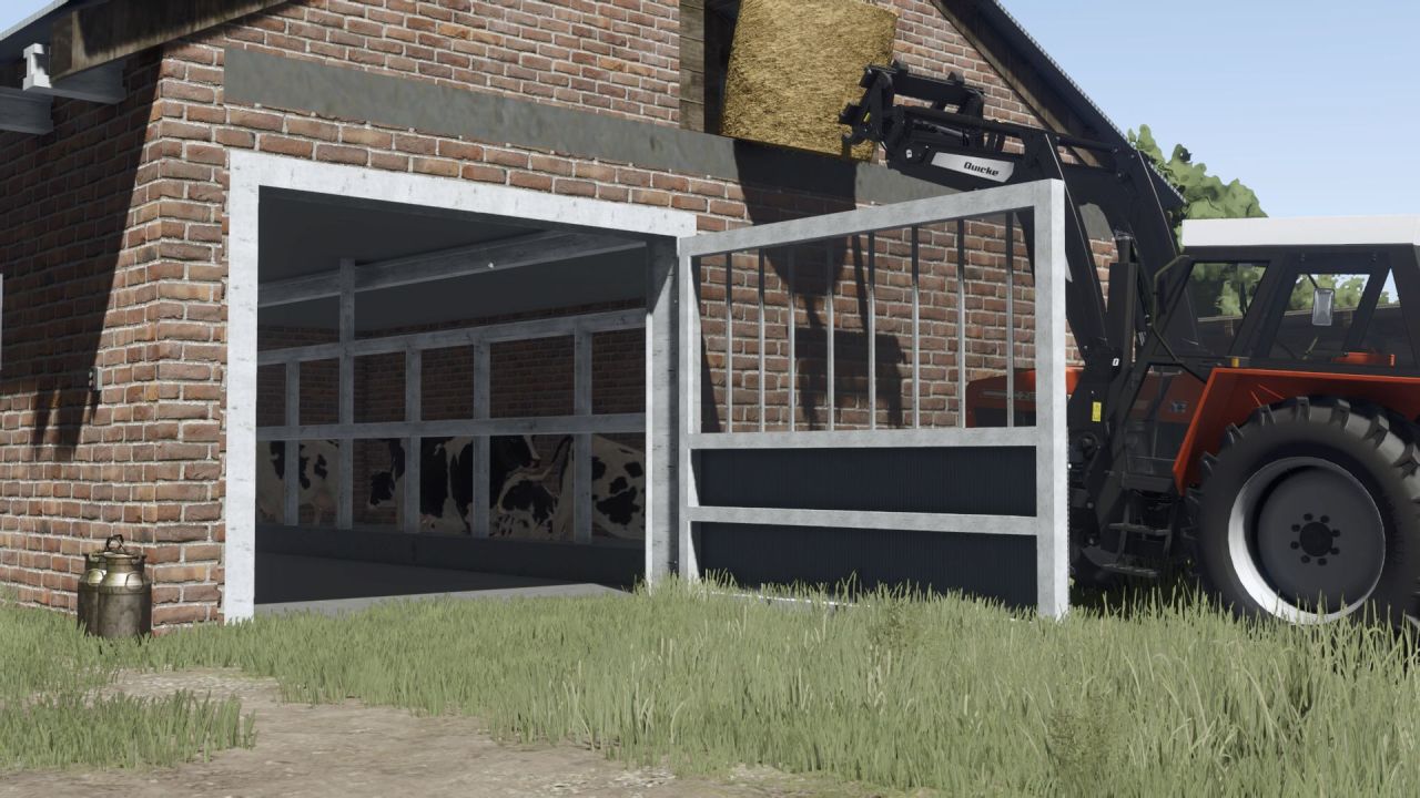 Kompaktowa Polska Obora Small Polish Cow Shed na 20 Krów dla FS25