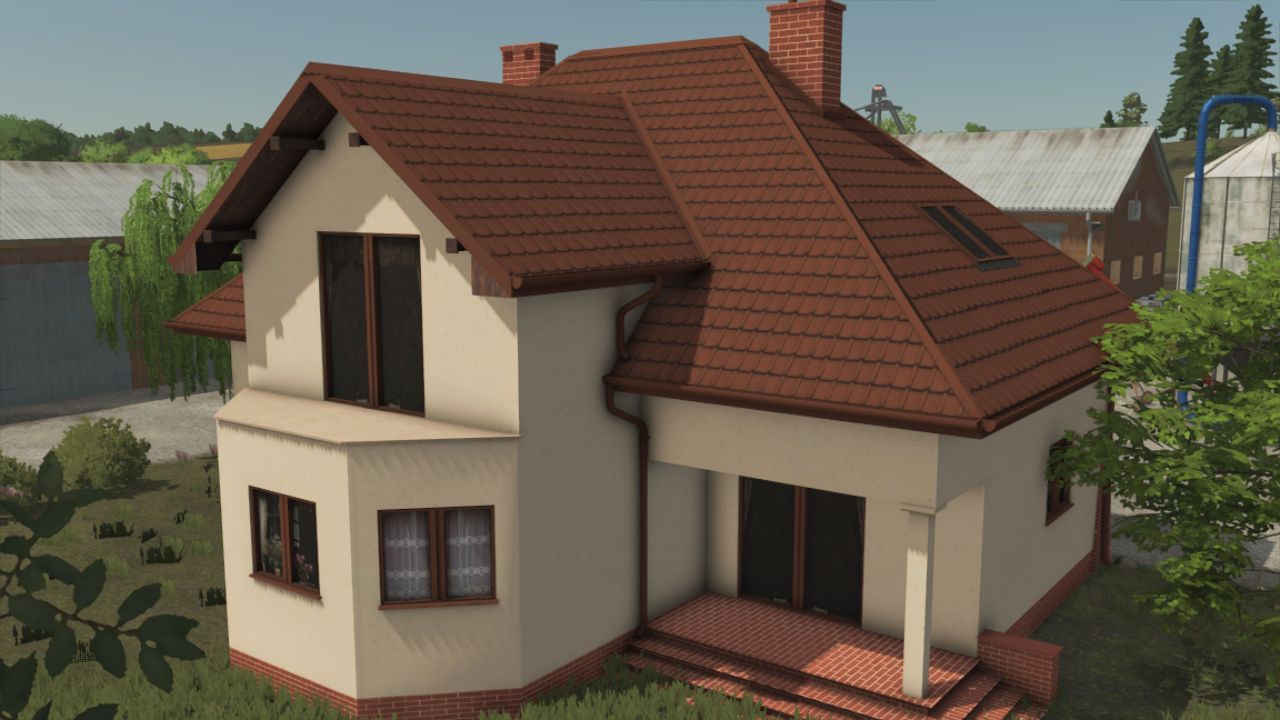 Сучасний Великий Будинок Big ern House для FS25 — Стильна Фермерська Оселя