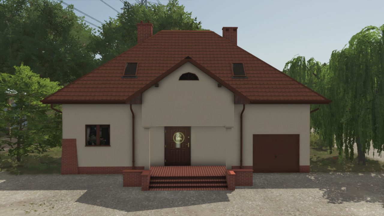 Сучасний Великий Будинок Big ern House для FS25 — Стильна Фермерська Оселя