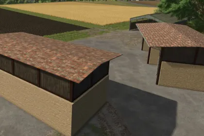 Brick and Wood Shed for Farming Simulator 25 — 2