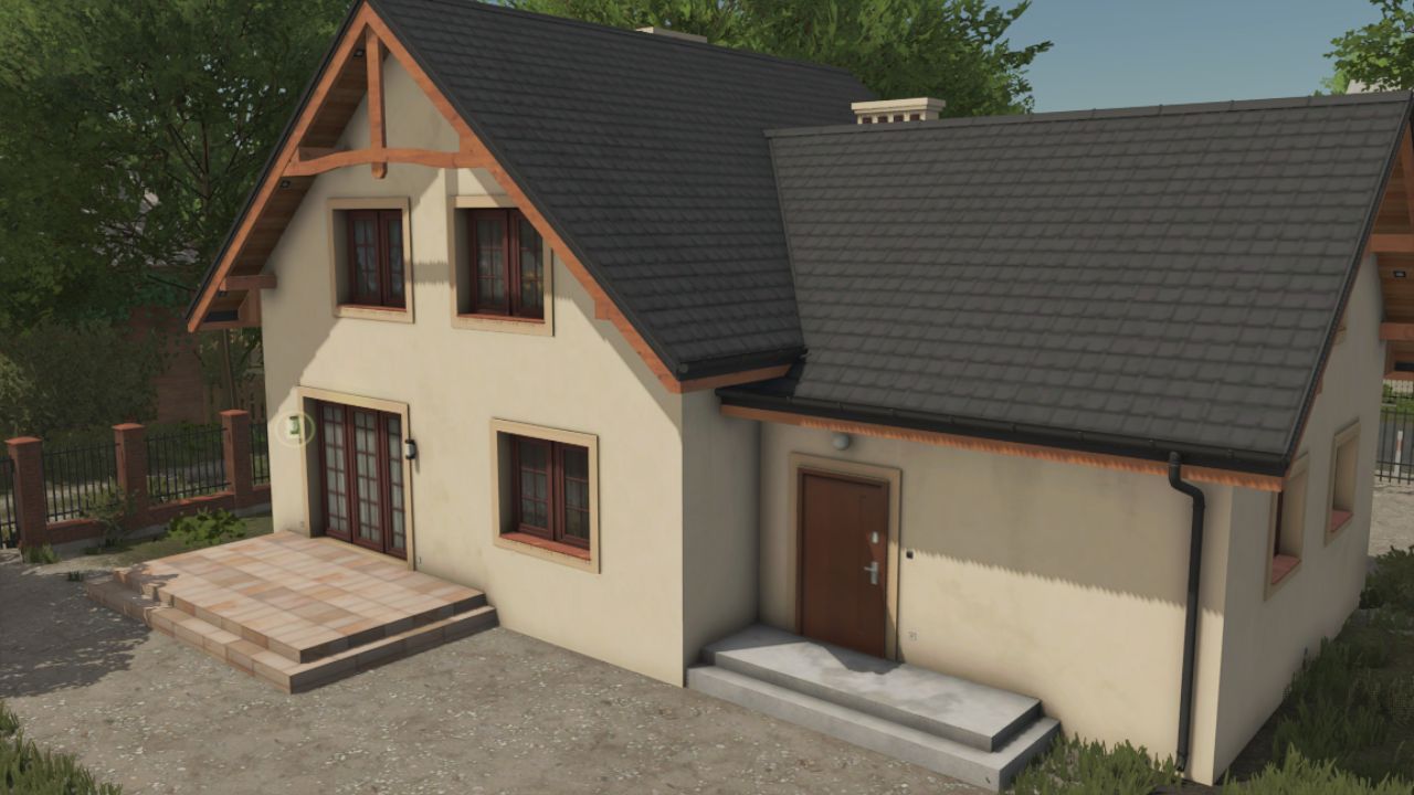 Сучасний Будинок Ern House для Farming Simulator 25 — Оригінальна Декорація Ферми - Скріншоти