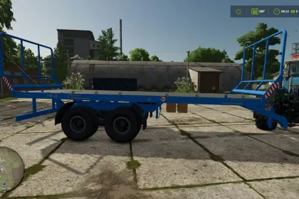 Effizienter Anhänger PR-9 Yaroslavich für den Transport von Ballen und Paletten in FS25 — 1
