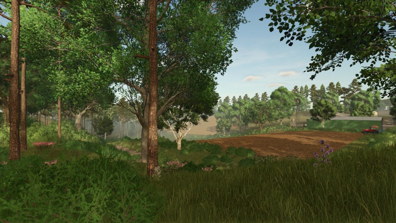 New Map Trout River Valley for Farming Simulator 25 — Big World for Farming and Forestry