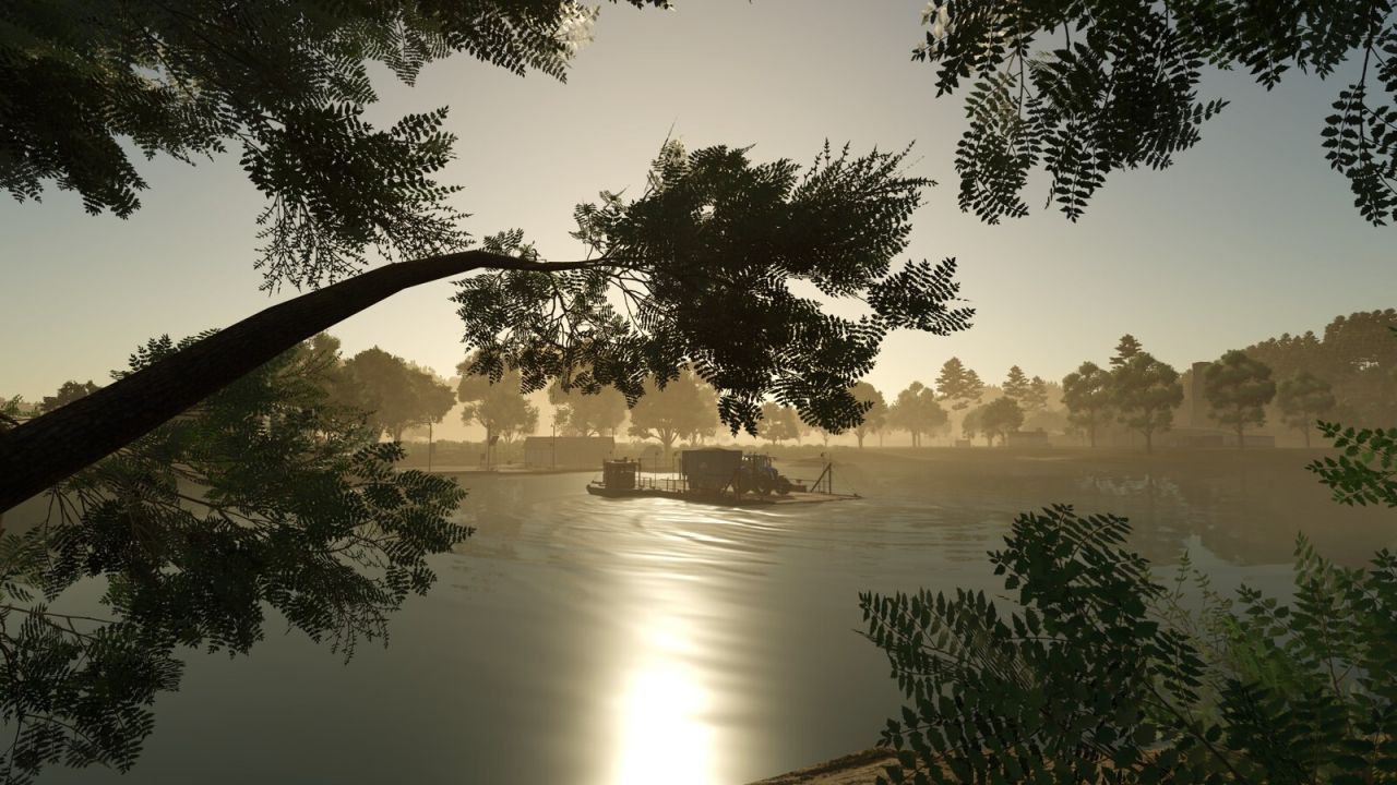 New Map Trout River Valley for Farming Simulator 25 — Big World for Farming and Forestry