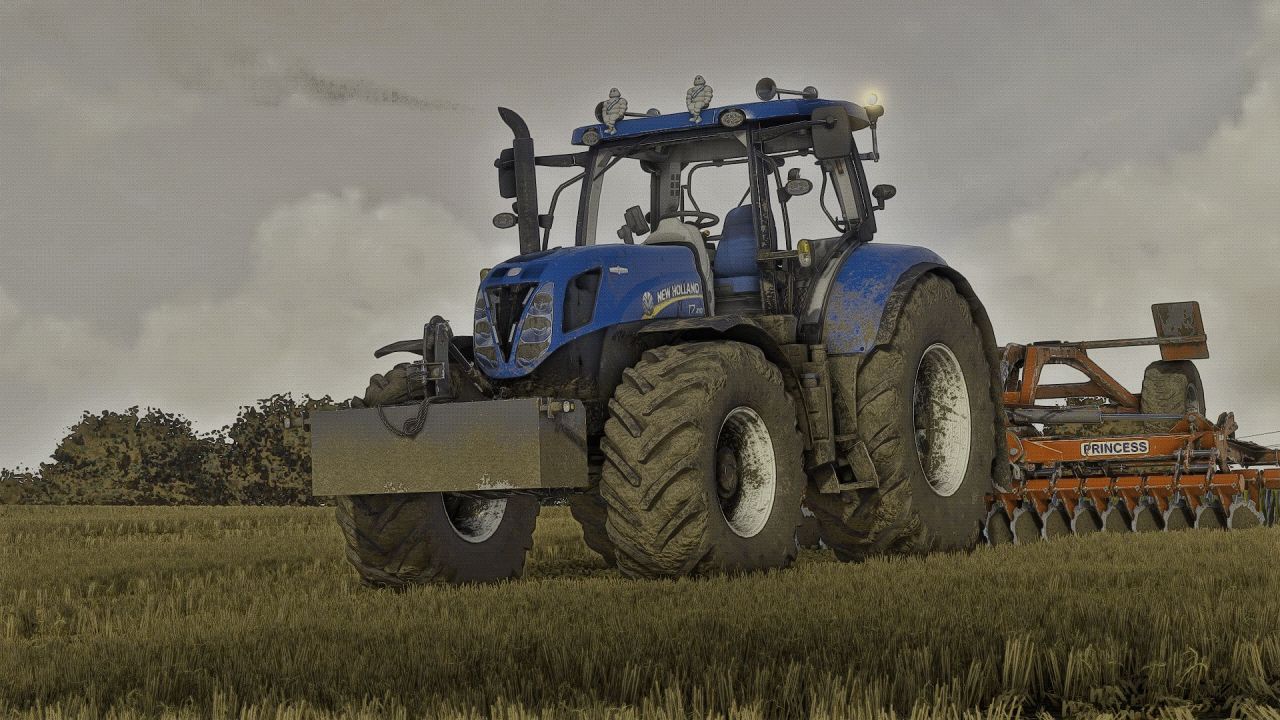 Traktor New Holland T7 2011 W7 do Farming Simulator 25