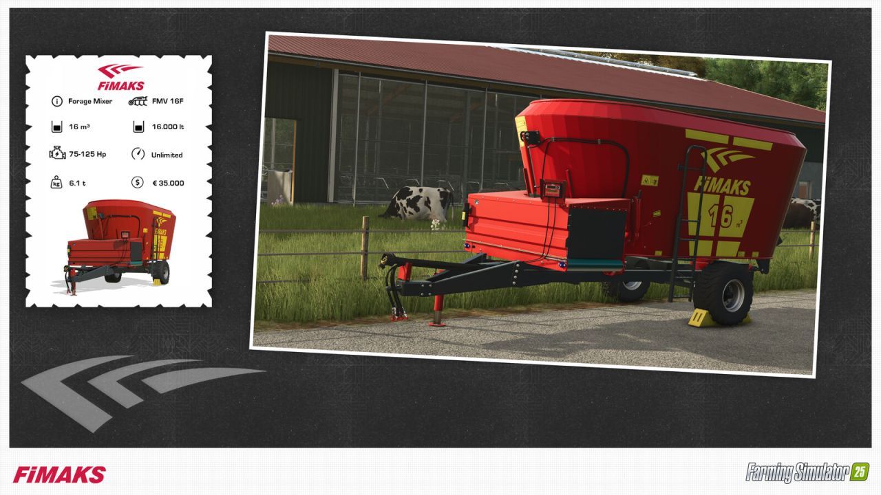 Effizienter Futtermischer Fimaks FMV Pack (FMV 14F und FMV 16F) für FS25