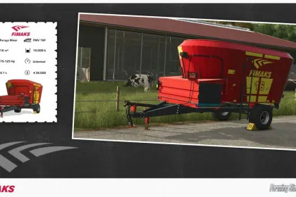 Ефективний Кормозмішувач Fimaks FMV Pack (FMV 14F та FMV 16F) для FS25