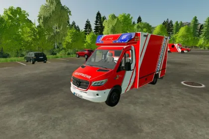 Автомобіль Mercedes Benz Fahrtec RTW для Farming Simulator 22