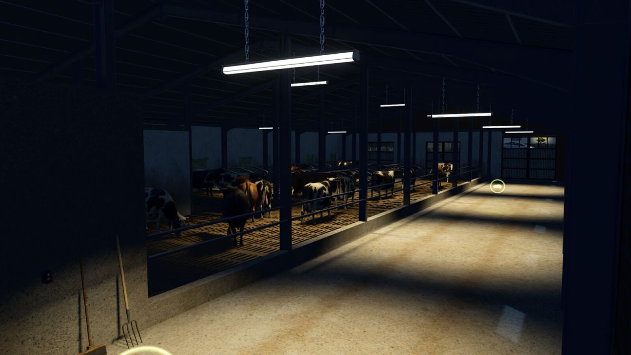 Nowoczesna obora dla bydła do Farming Simulator 25