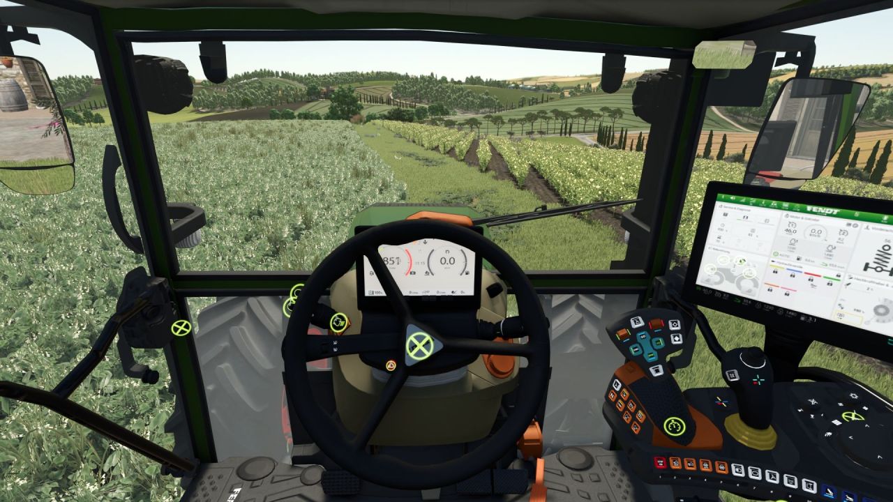 Efektywny Traktor Fendt Vario 200 z Interaktywnym Sterowaniem dla FS25 - Zrzuty ekranu