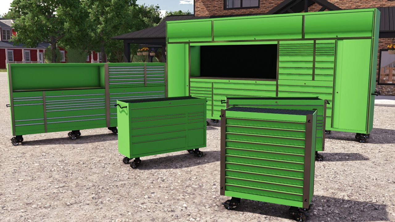 Dynamiczne Dekoracyjne Toolboxes – Przenośne Skrzynki Warsztatowe w Farming Simulator 25