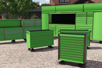 Dynamiczne Dekoracyjne Toolboxes – Przenośne Skrzynki Warsztatowe w Farming Simulator 25