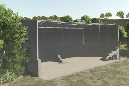 Efektywny Magazyn Medium Grain Hall dla Ziarna i Maszyn w Farming Simulator 25 — 2