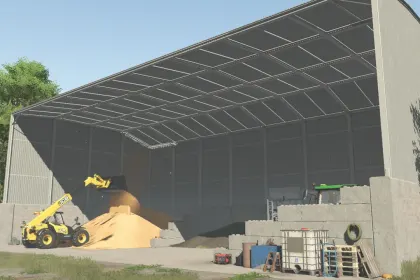 Efektywny Magazyn Medium Grain Hall dla Ziarna i Maszyn w Farming Simulator 25 — 4