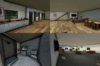 Modern Hangar American Midwest Shop With Office — Warehouse, Workshop and Office for FS25 — 3