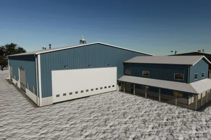 Modern Hangar American Midwest Shop With Office — Warehouse, Workshop and Office for FS25 — 5