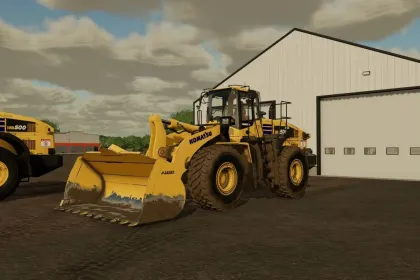 Колесний навантажувач Komatsu WA500 для Farming Simulator 22