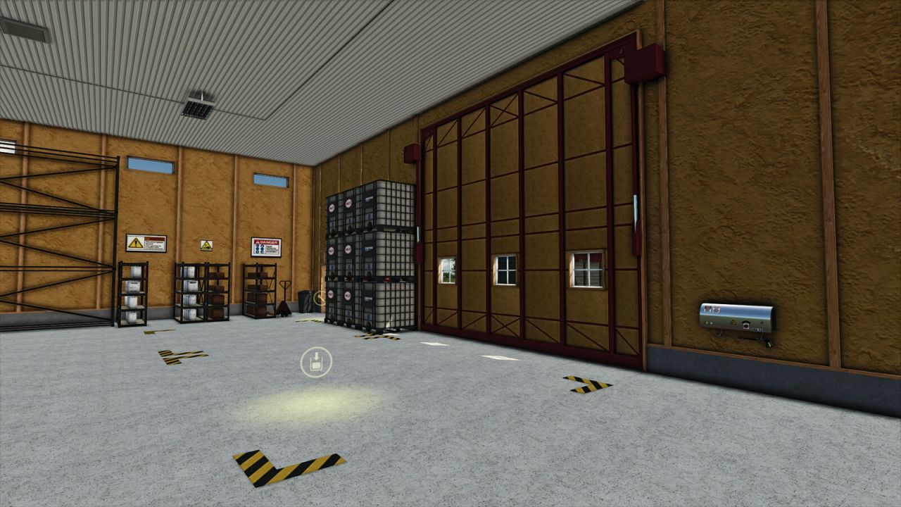 Ефективне Сховище American Herbicides And Seeds Storage з Майстернею та Мийкою для FS25