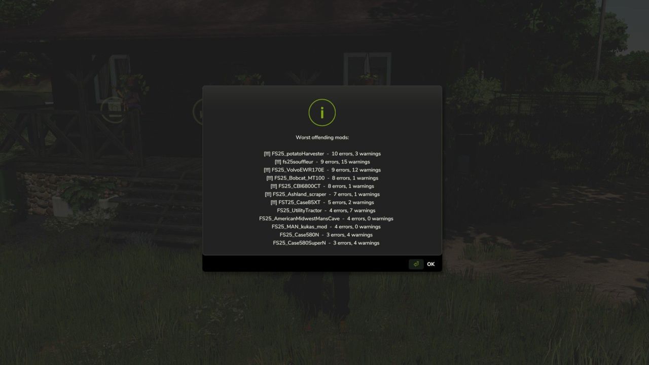 Log Error Extractor for Farming Simulator 25