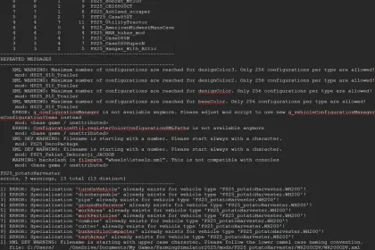 Log Error Extractor for Farming Simulator 25 — 6