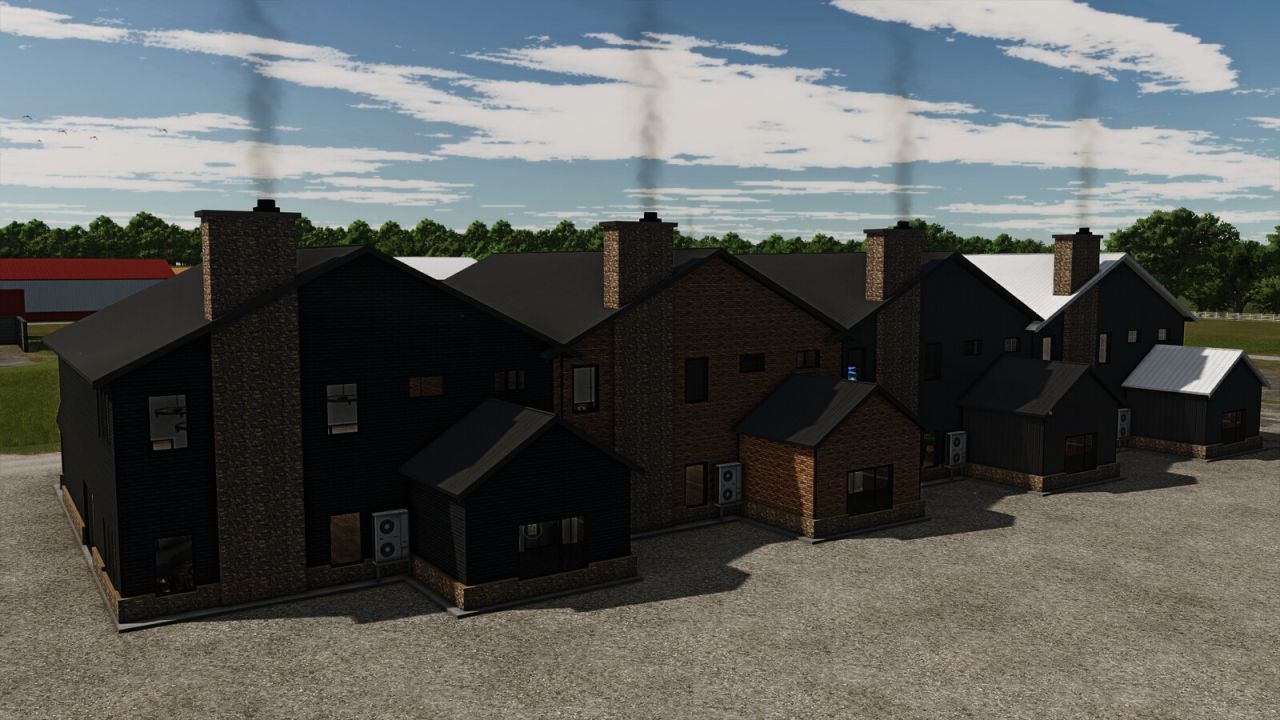 Stylisches Haus BarnDom Erweiterung (Big Barndominium) für Farming Simulator 25 - Screenshots