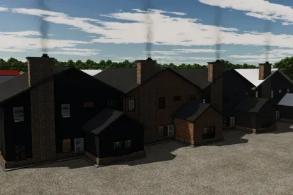 Stylowy Dom BarnDom Extension (Big Barndominium) do Farming Simulator 25 — 2