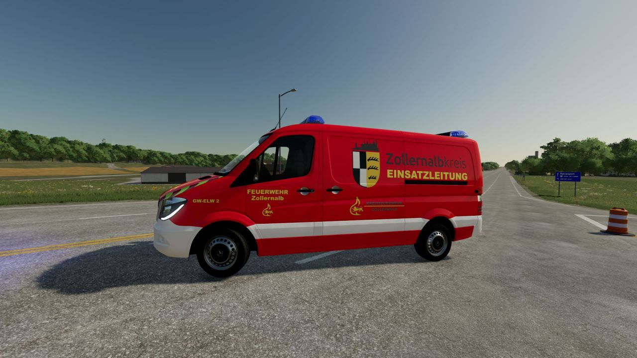 Skin GW-ELW 2 Fire Department Truck for Farming Simulator 22