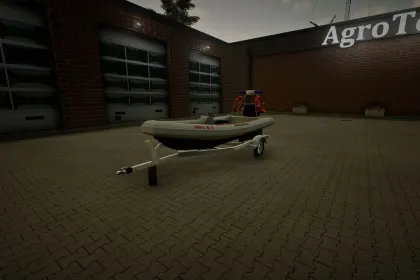 Łódź strażacka JRG Mrągowo do Farming Simulator 22