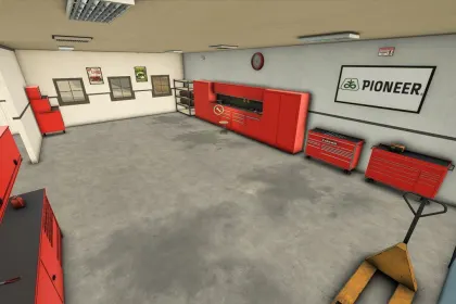 Сучасний Гараж 3 Stars Garage з Майстернею та Складом для Farming Simulator 25 — 3