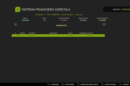 Agricultural Financial System do Farming Simulator 25 — 3