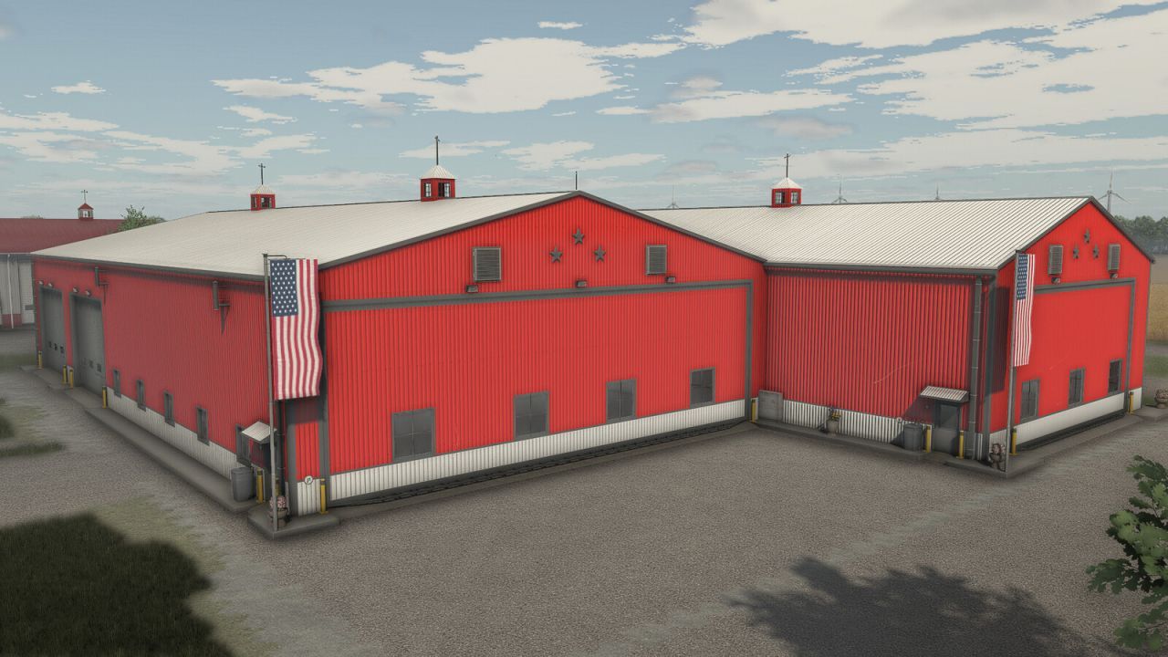 Nowoczesny Warsztat 3 Stars Workshop dla FS25 — Garaż, Magazyn i Serwis w Jednym Budynku