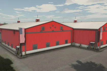 Сучасна Майстерня 3 Stars Workshop для FS25 — Гараж, Склад і Сервіс в Одній Будівлі — 1