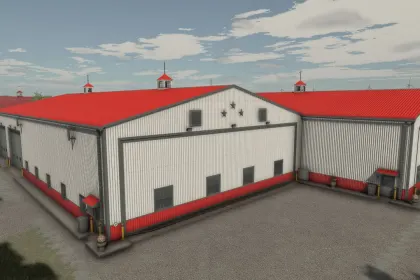 Сучасна Майстерня 3 Stars Workshop для FS25 — Гараж, Склад і Сервіс в Одній Будівлі — 2