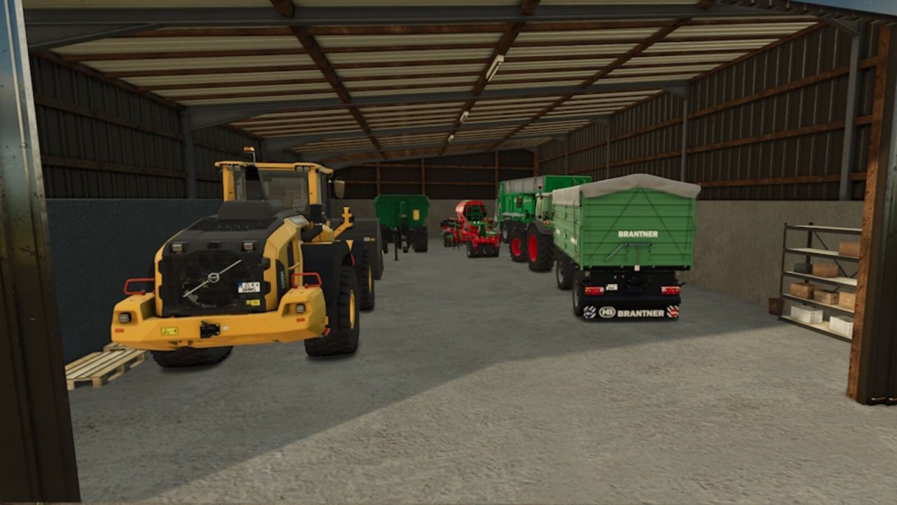 Effektive Halle mit Kühlkammer — Getreidehalle mit Kühlkammer für Farming Simulator 25