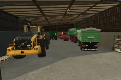 Ефективний Hall With Cooling Chamber — Зерновий Ангар із Холодильною Камерою для Farming Simulator 25