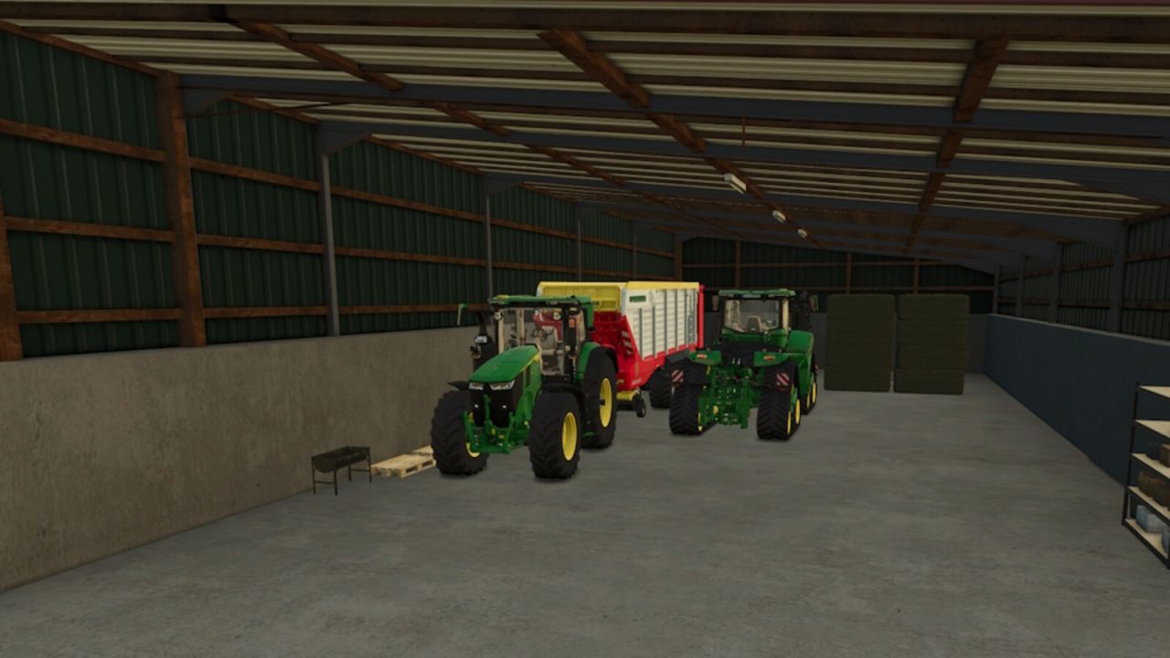 Effektive Halle mit Kühlkammer — Getreidehalle mit Kühlkammer für Farming Simulator 25