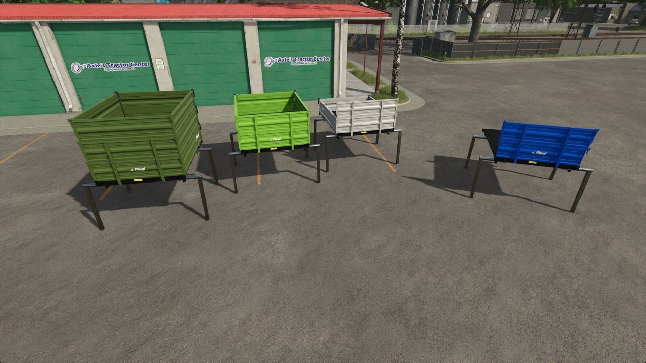 Efektywny Przyczep Fliegl TDK UNIMOG do Transportu Bel i Ładunków Sypkich w FS25