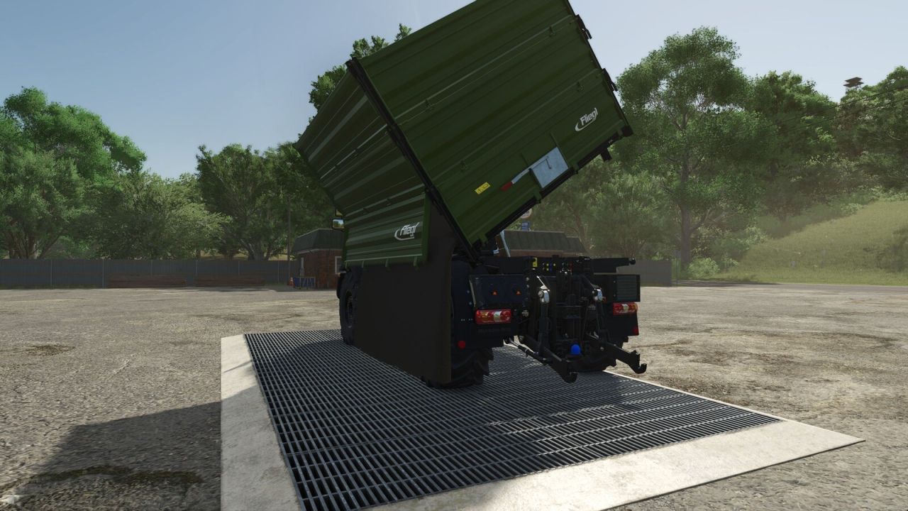 Efektywny Przyczep Fliegl TDK UNIMOG do Transportu Bel i Ładunków Sypkich w FS25