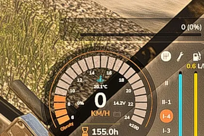 Max speed of the currently selected gear do Farming Simulator 25