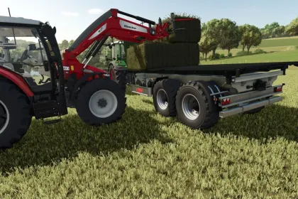 Ефективний Причіп Fliegl TDK 160 — Універсальний Балеперевізник для FS25