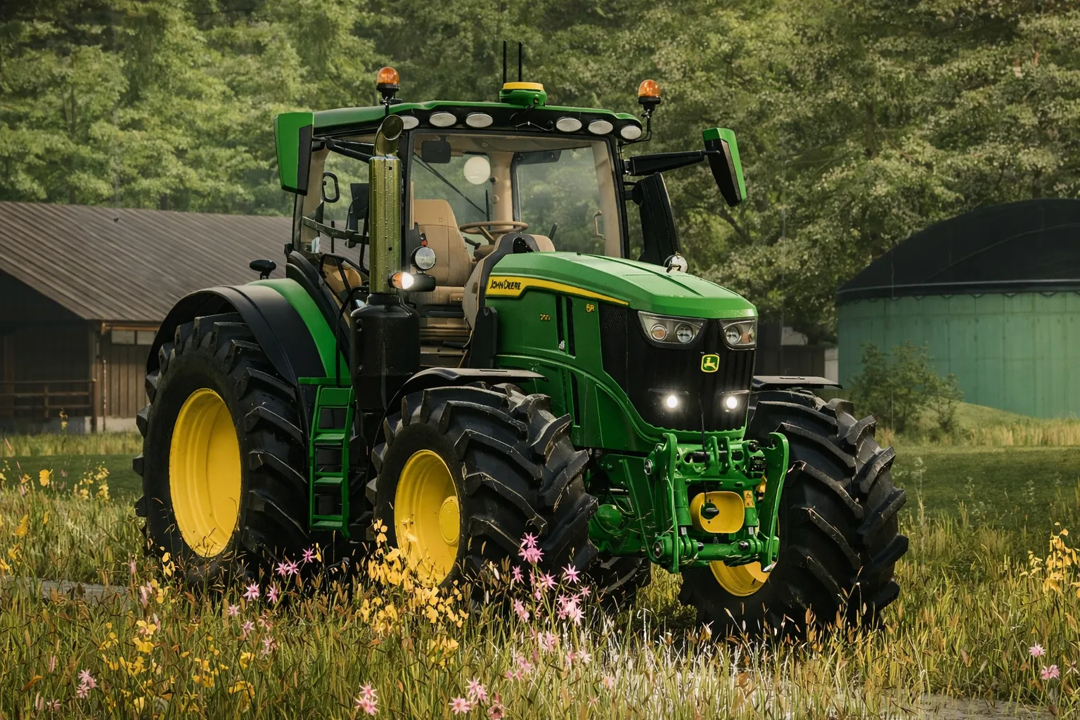 Мод на Середні трактори John Deere 6R 230 для Фермер Симулятор 25