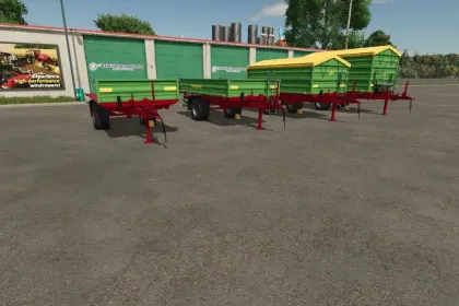 Ефективний Причіп Strautmann SEK 802 для Перевезення Тюків і Сипучих у FS25 — 1