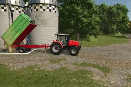 Ефективний Причіп Strautmann SEK 802 для Перевезення Тюків і Сипучих у FS25 — 2